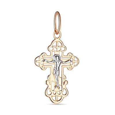 Крестик из красного золота «Тень милосердия» (арт. 501511)