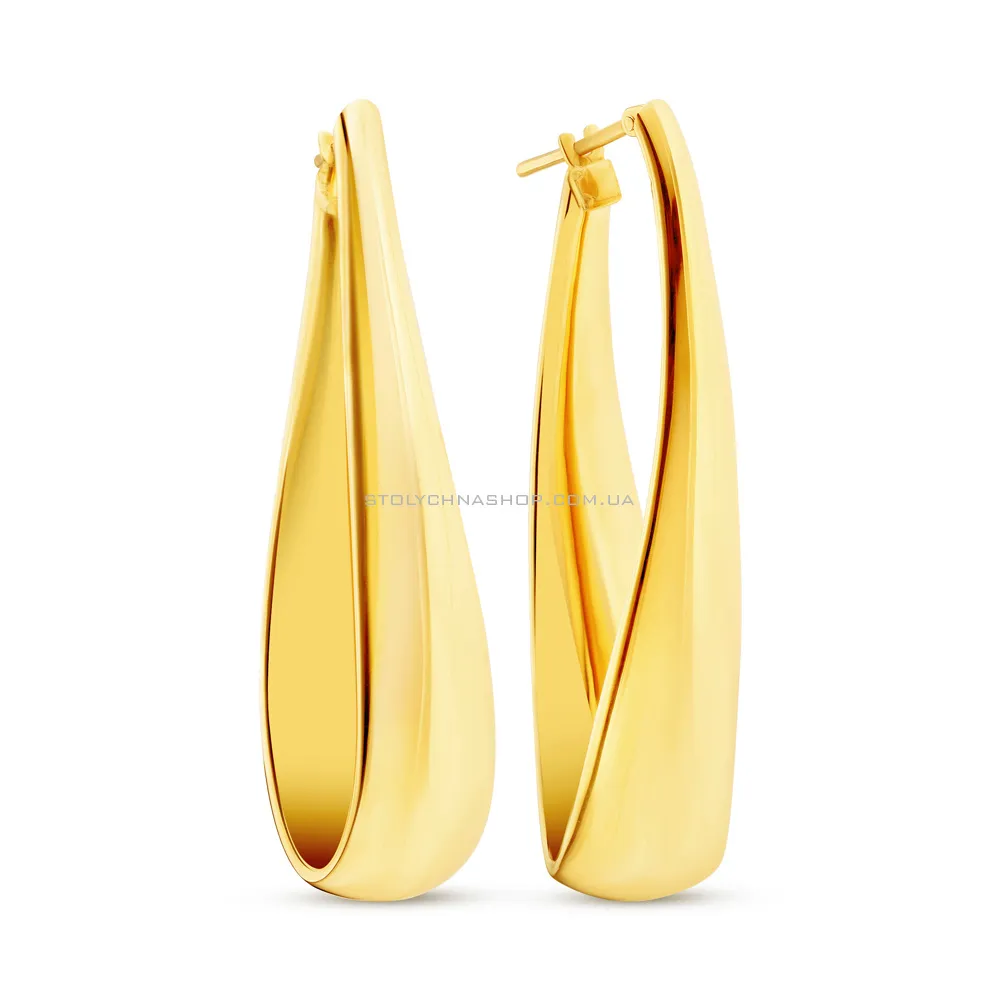 Золоті сережки Francelli в жовтому кольорі металу  (арт. 105503/60ж)