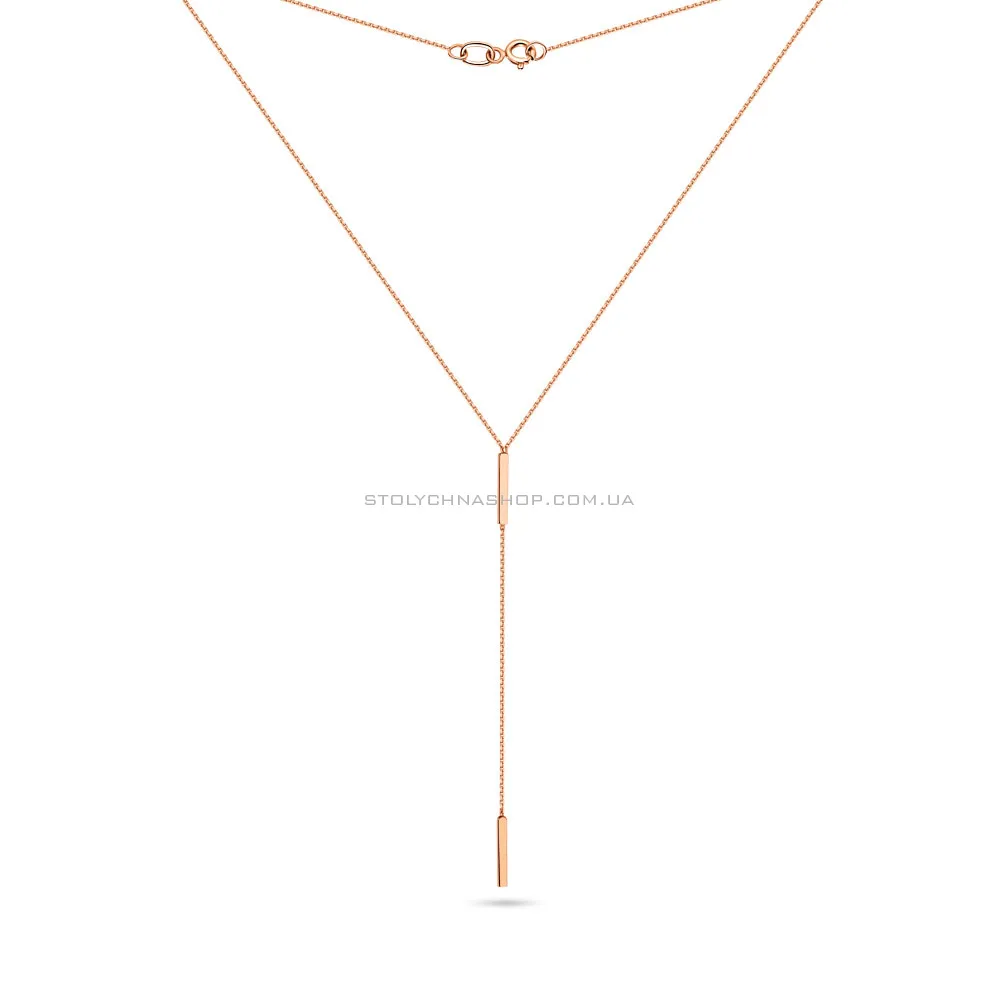 Золотое колье-галстук Celebrity Chain (арт. 350826)
