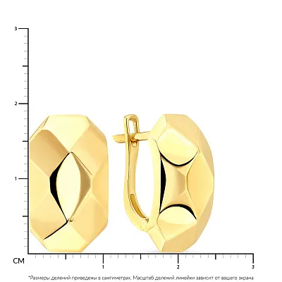 Сережки з жовтого золота (арт. 108051ж)