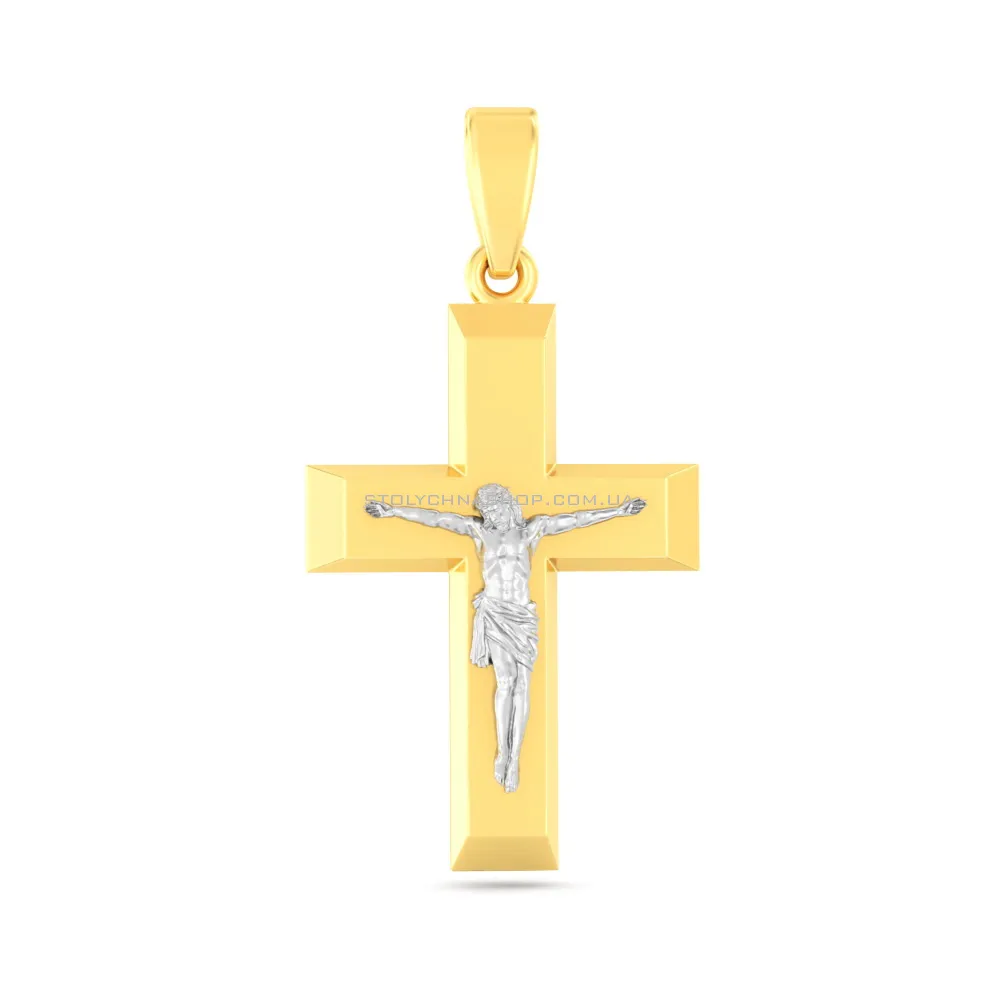 Крестик православный из желтого золота (арт. 501562ж)