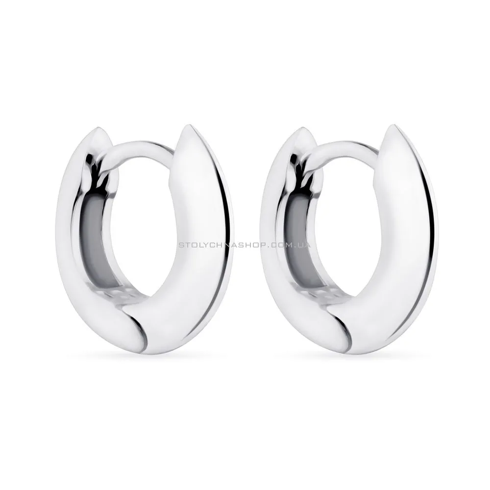 Серьги-кольца из серебра (арт. 7502/3092) - цена