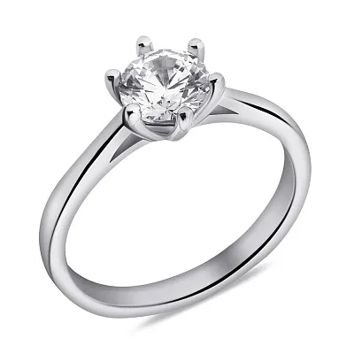 Серебряное кольцо с фианитом (арт. 7501/6190/2)