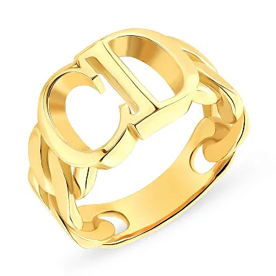 Кольцо из желтого золота без камней (арт. 155195ж)
