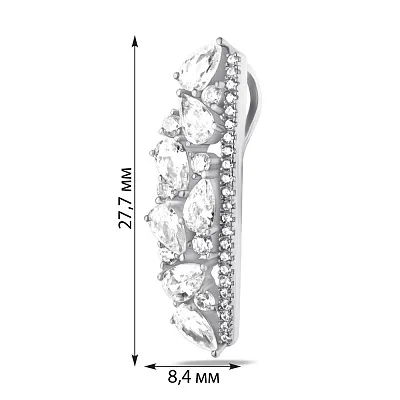 Підвіс зі срібла з розсипом фіанітів (арт. 05031496)