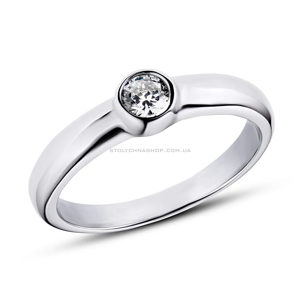 Серебряное кольцо с фианитом (арт. 7501/3763)