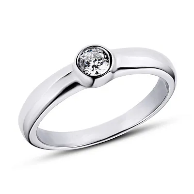 Серебряное кольцо с фианитом (арт. 7501/3763)