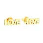 Золотые серьги пусеты «Love» (арт. 110643ж)