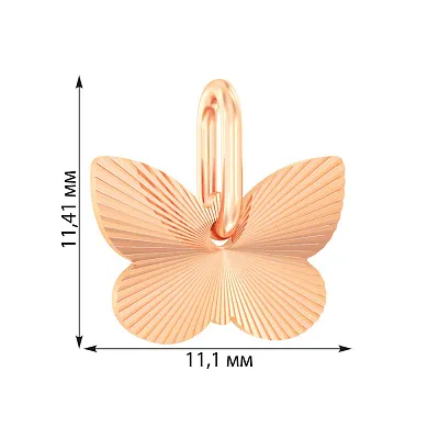 Золотая подвеска «Бабочка» (арт. 440489)