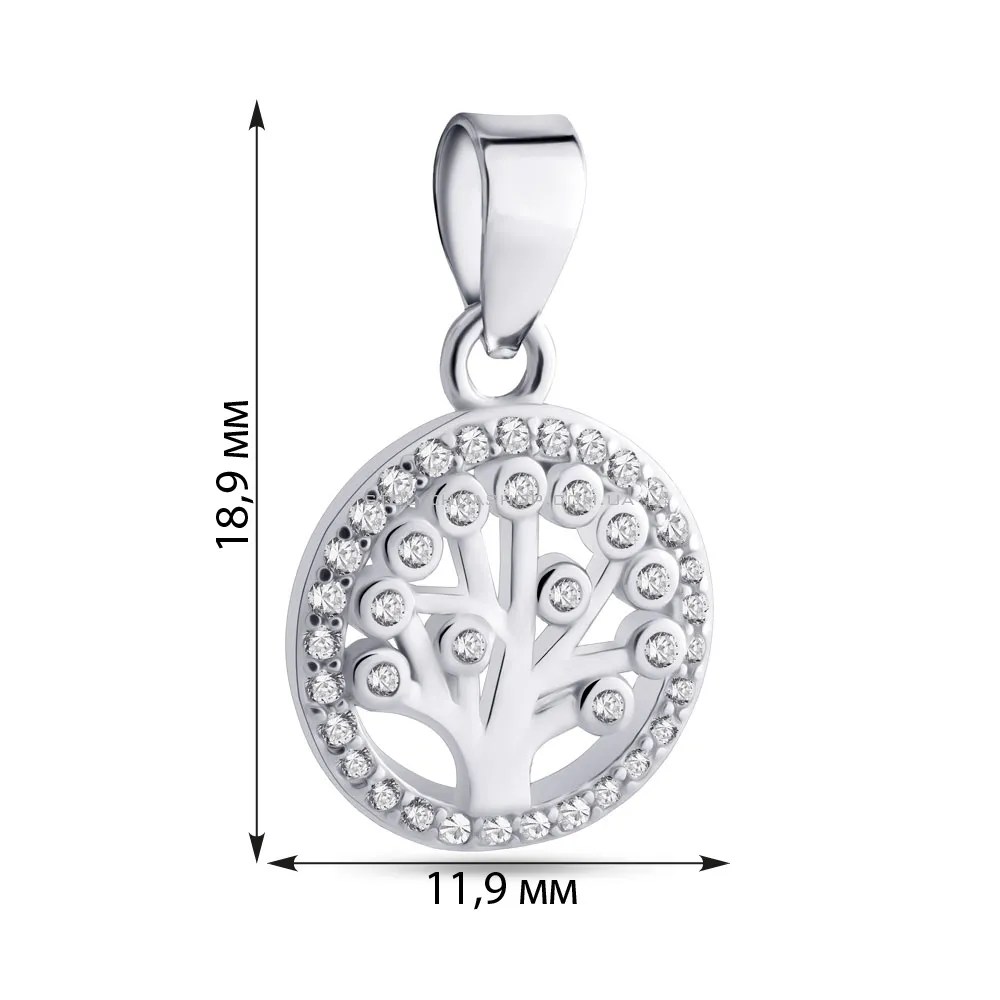 Срібний кулон "Дерево життя" (арт. 7503/3815) - 2 - цена