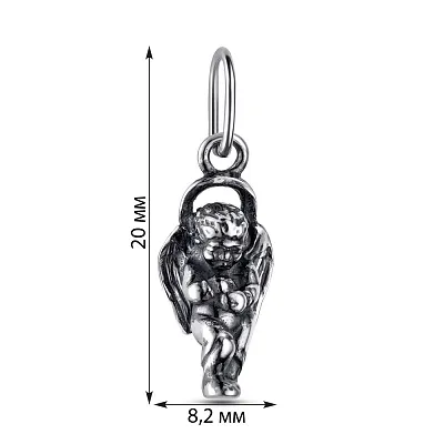 Серебряная подвеска «Ангел» (арт. 7903/3412-ч)