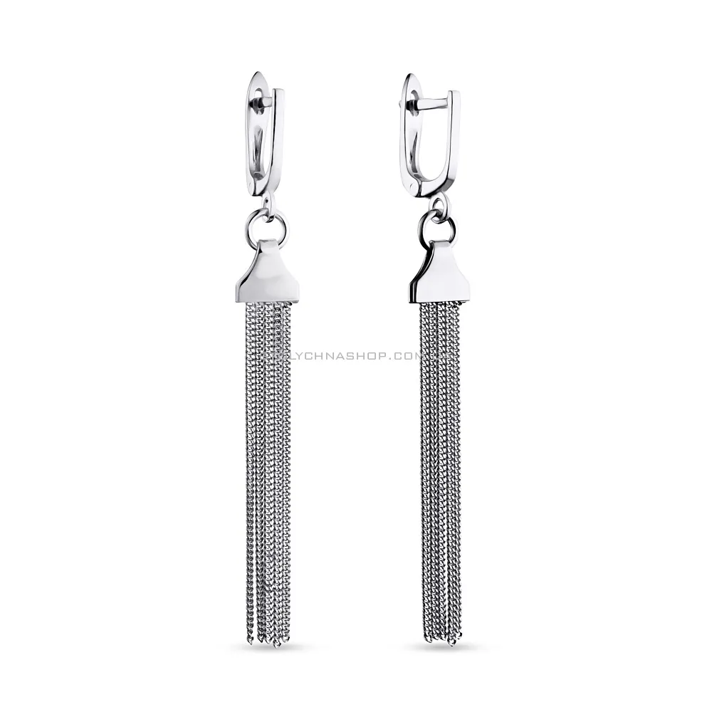 Срібні сережки з підвісками (арт. 7502/5585р) - цена