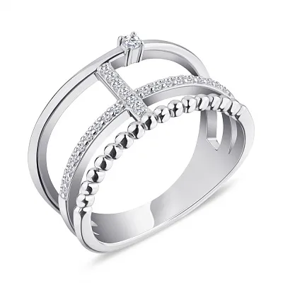 Серебряное кольцо с фианитами Trendy Style (арт. 7501/5156)