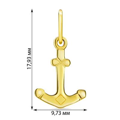 Підвіска золота «Якір» (арт. 420466ж)