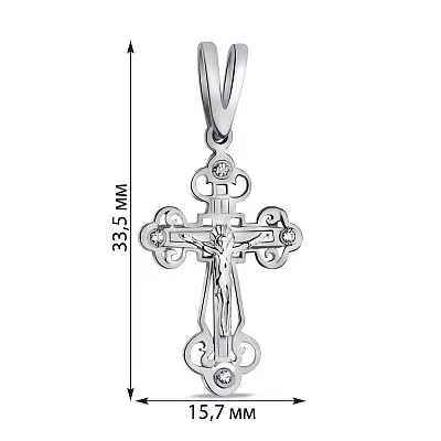 Серебряный крестик с распятием (арт. 7504/2-0088.0.2)