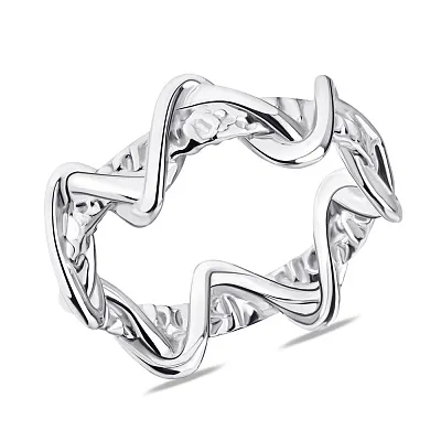 Серебряное кольцо с переплетением  (арт. 7501/5630)