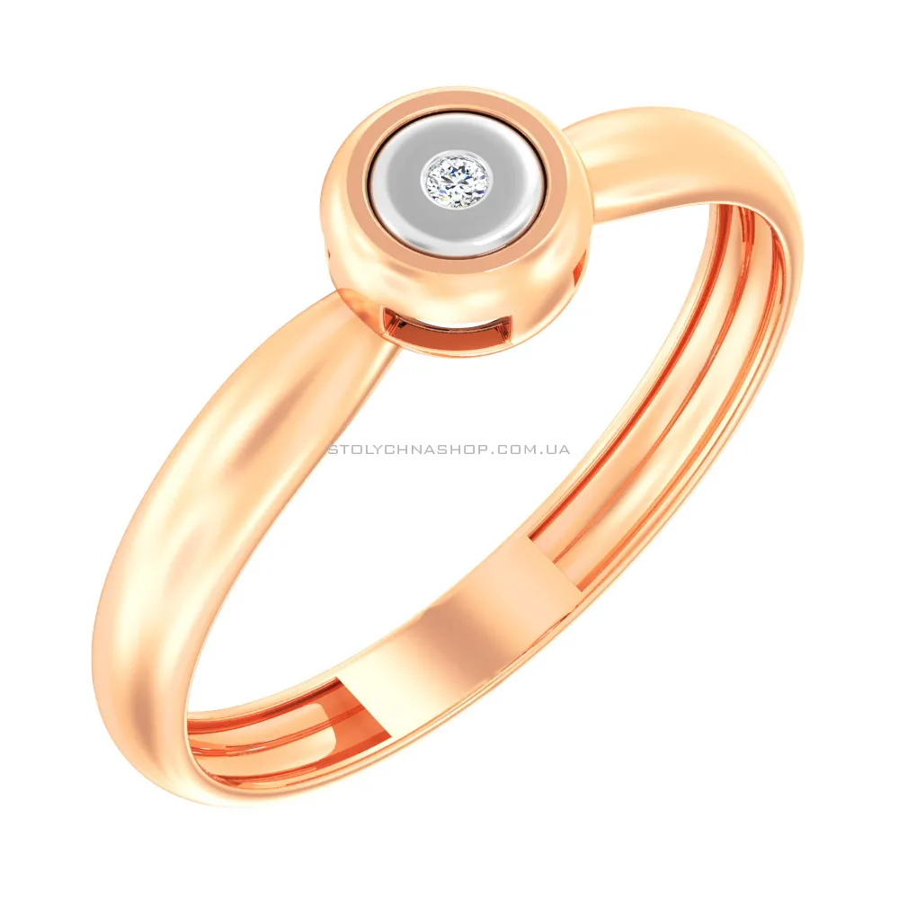 Золотое кольцо с бриллиантом Dress Code (арт. К011028) - цена
