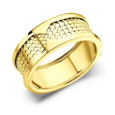 Кольцо из желтого золота без камней (арт. 156053ж)