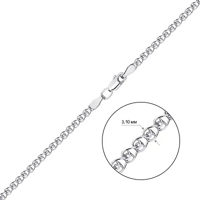 Цепочка серебряная плетения Лав (арт. 7508/3-0300.50.2)