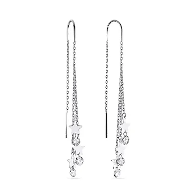 Срібні сережки-протяжки Trendy Style (арт. 7502/3773)