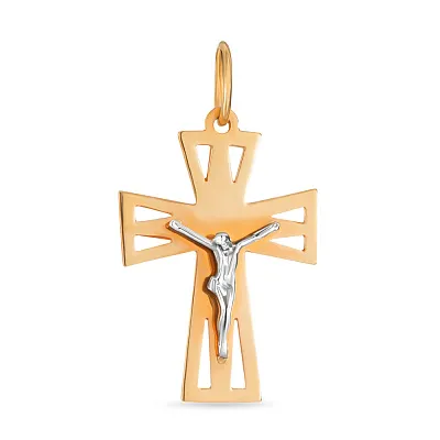 Золотой крестик "Распятие" (арт. 500613)