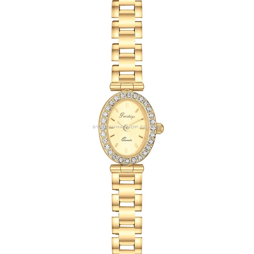Кварцовий жіночий годинник з жовтого золота (арт. 260149ж)