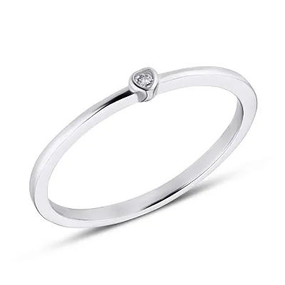 Серебряное кольцо с фианитом (арт. 7501/3855)
