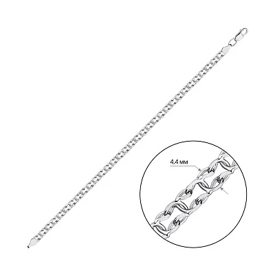 Срібний ланцюговий браслет (арт. 7509/4-0025.70.2)