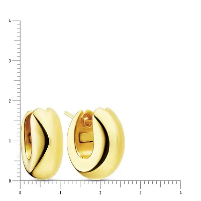 Сережки-кільця Francelli з жовтого золота  (арт. 104872/20ж)