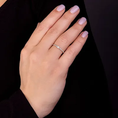 Золотое кольцо с бриллиантами (арт. К341345010б)