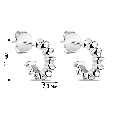 Серебряные серьги (арт. 7518/6357)