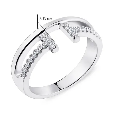 Серебряное кольцо Trendy Style с фианитами (арт. 7501/5220)