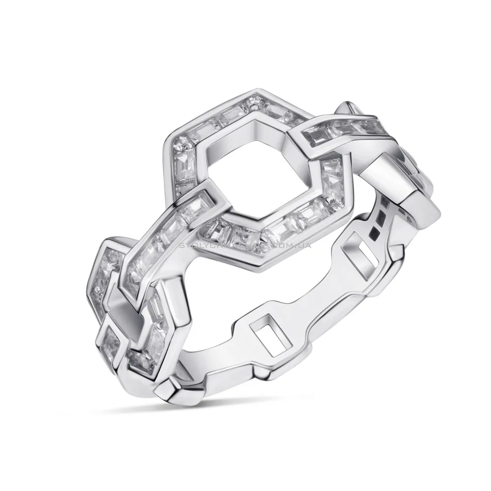 Кольцо из серебра с фианитами Trendy Style (арт. 7501/5124)