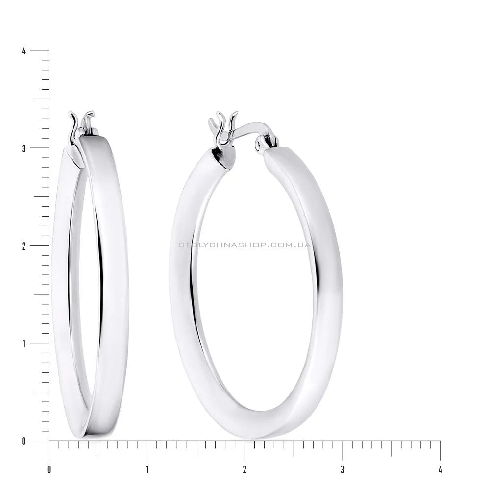 Срібні сережки кільця (арт. 7502/3422)
