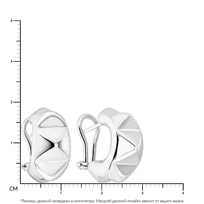 Сережки з білого золота Francelli (арт. 107921б)