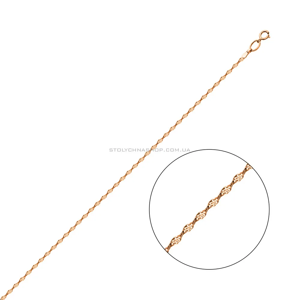 Золотий браслет плетіння Ребекка (арт. 318002)
