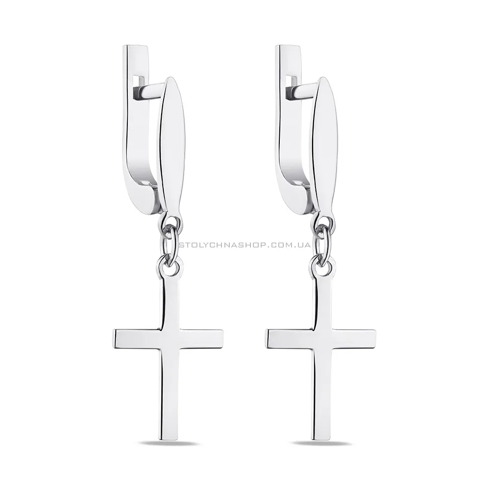 Срібні сережки-підвіски (арт. 7502/А141/1сю) - цена