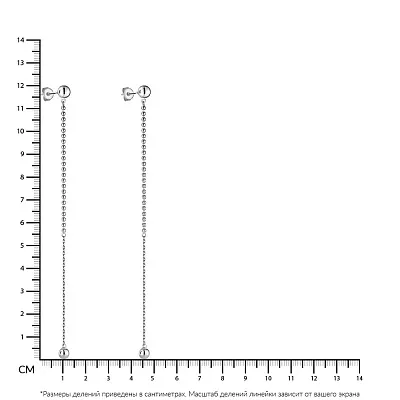 Серебряные серьги-пусеты с шариками (арт. 7518/5550)