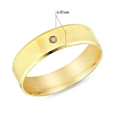 Обручальное кольцо с бриллиантом (арт. К239194ж)
