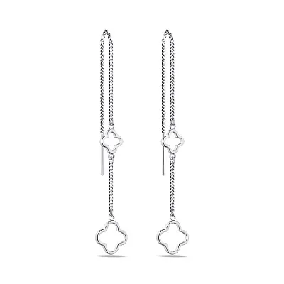 Срібні сережки-протяжки (арт. 7502/С2/1040)
