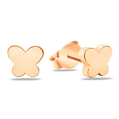 Золоті сережки-пусети «Метелики» (арт. 107029)