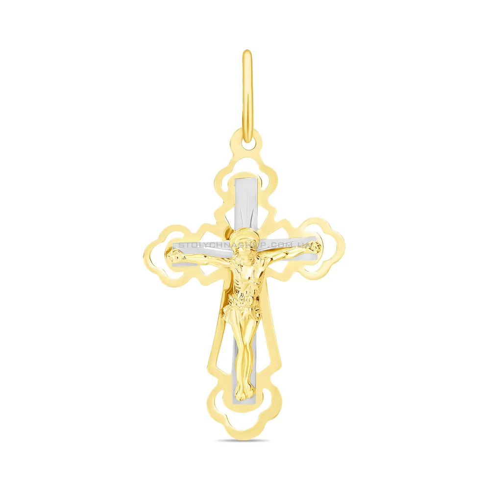 Золотой крестик с распятием (арт. 520200ж)