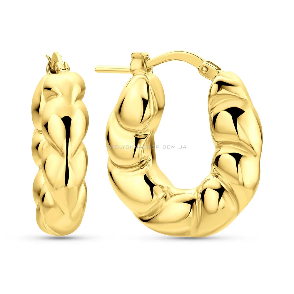 Золоті сережки Francelli в жовтому кольорі металу (арт. 109757/20ж) - цена