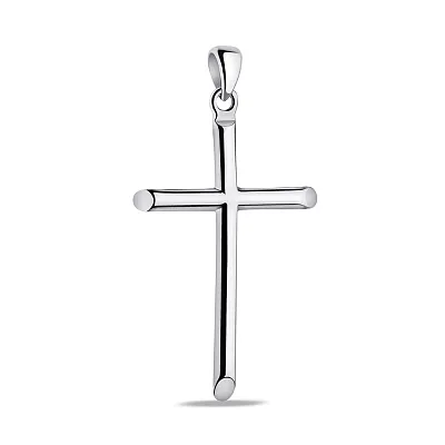 Хрестик зі срібла без каміння  (арт. 7503/4047)