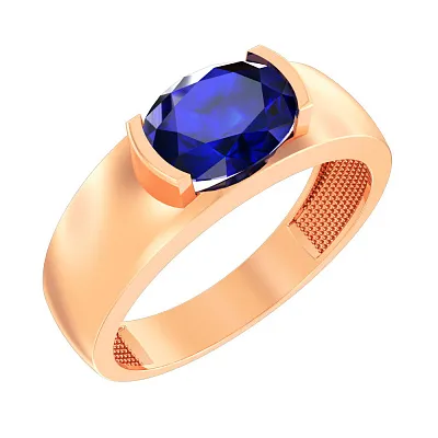 Золотое кольцо с сапфиром (арт. 141046Пс)