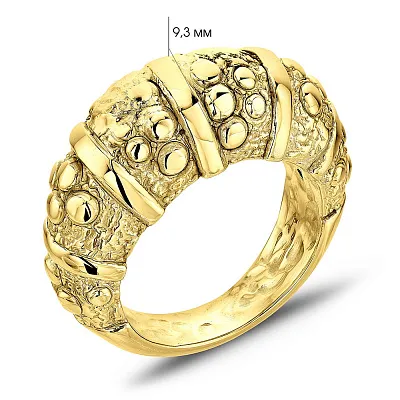 Массивное кольцо из желтого золота Francelli  (арт. 155750ж)