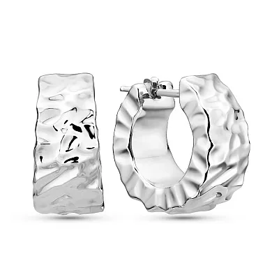 Серьги-кольца из белого золота Francelli (арт. 1091862/20б)