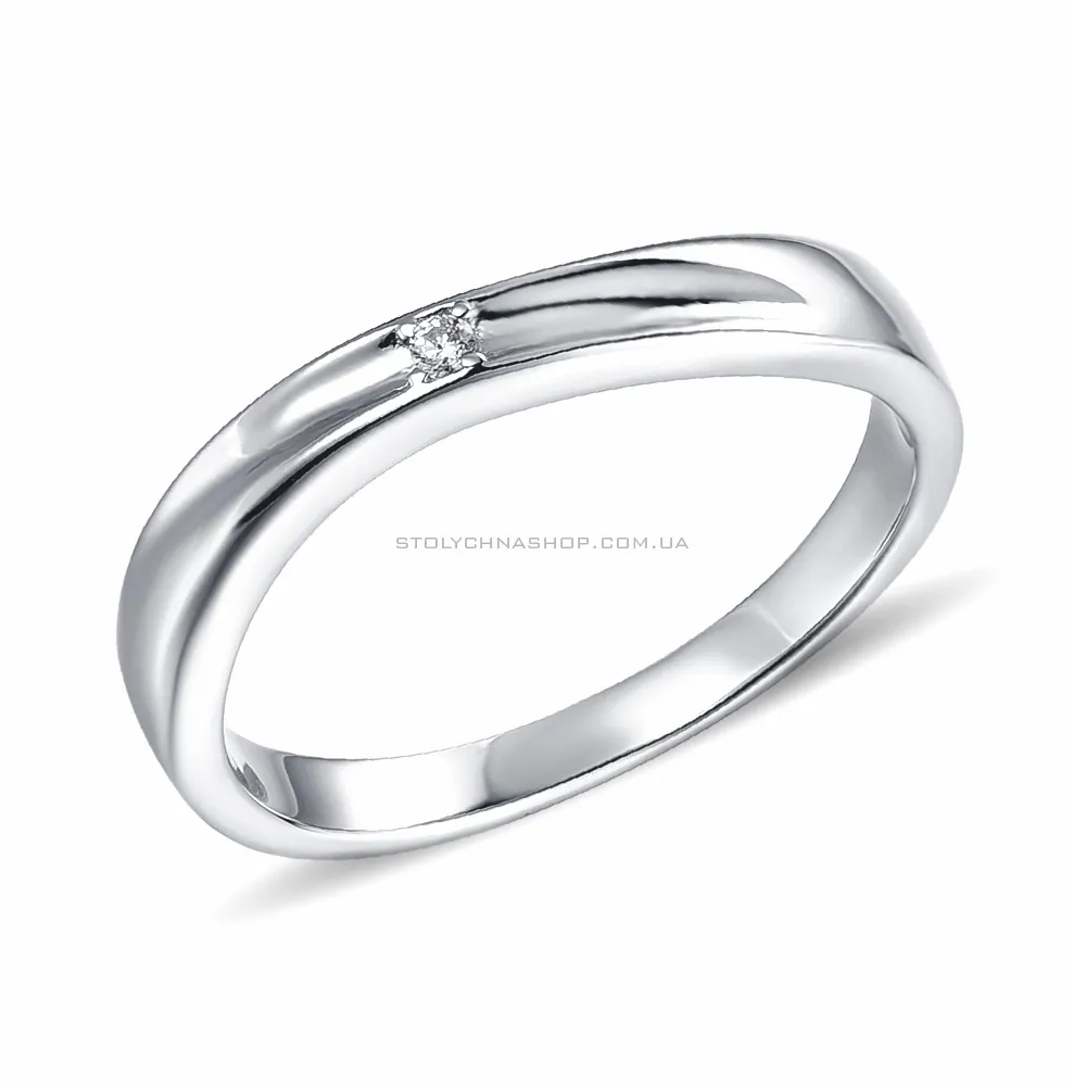 Серебряное кольцо с фианитом (арт. 7501/4342)