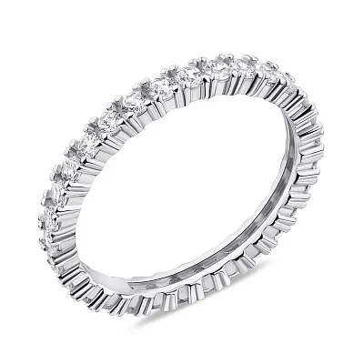 Кольцо из серебра с дорожкой из фианитов (арт. 7501/5899/1)