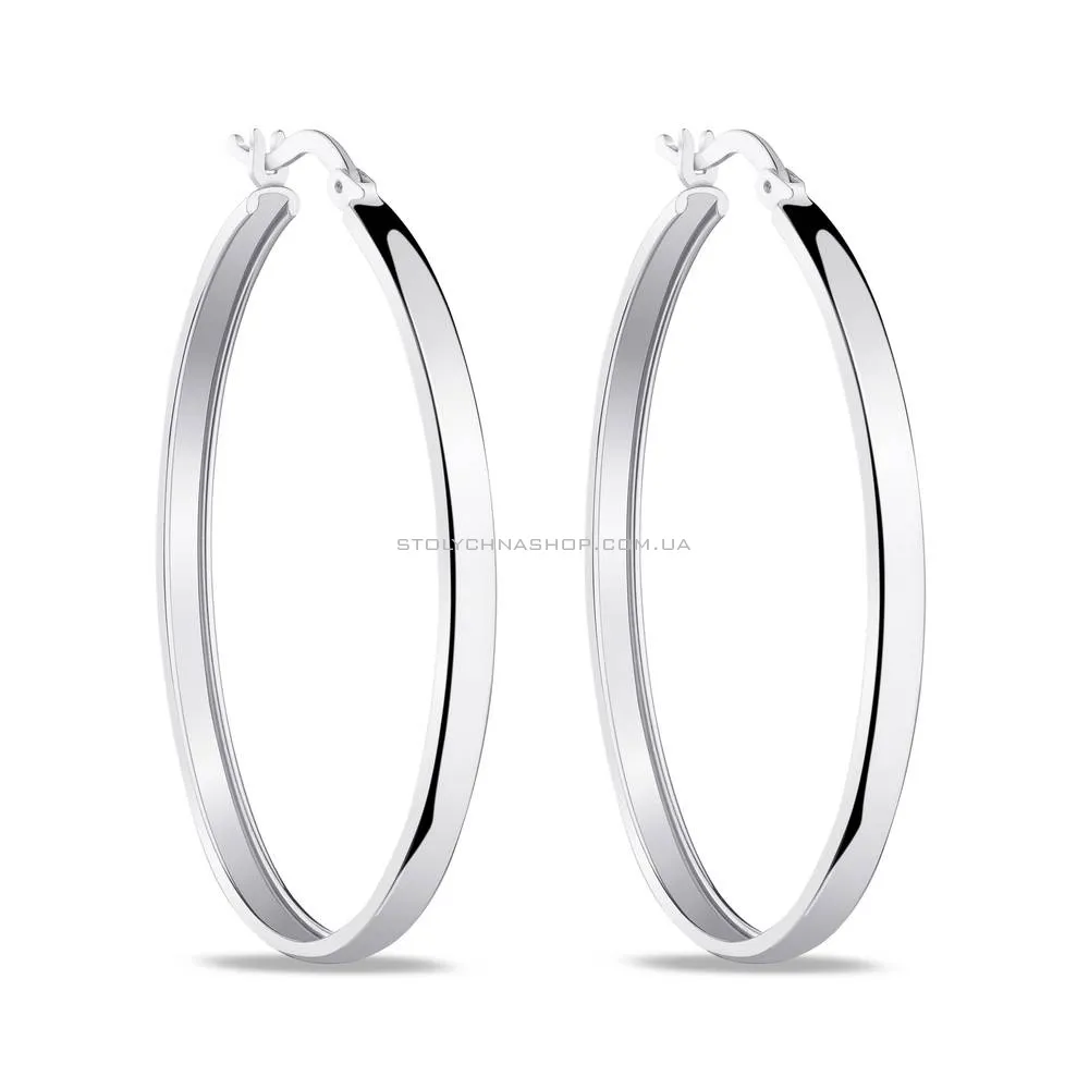 Серебряные сережки кольца (арт. 7502/4273/45) - цена